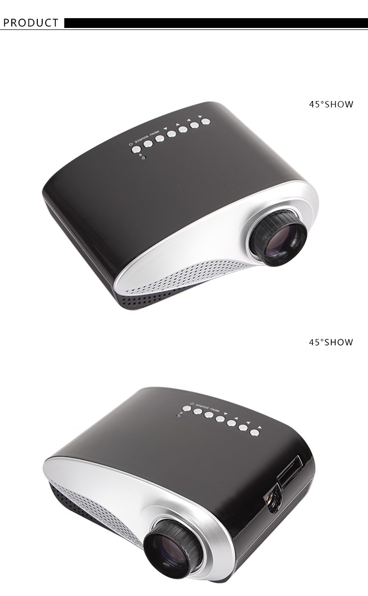 360 degree flip home theater projector RD802 LED cheap mini projector