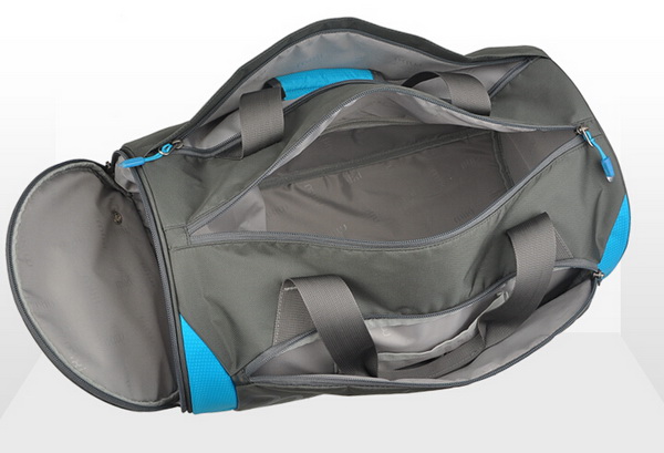 Borsa da palestra borsone da calcio a forma di barile da esterno con scomparto per scarpe