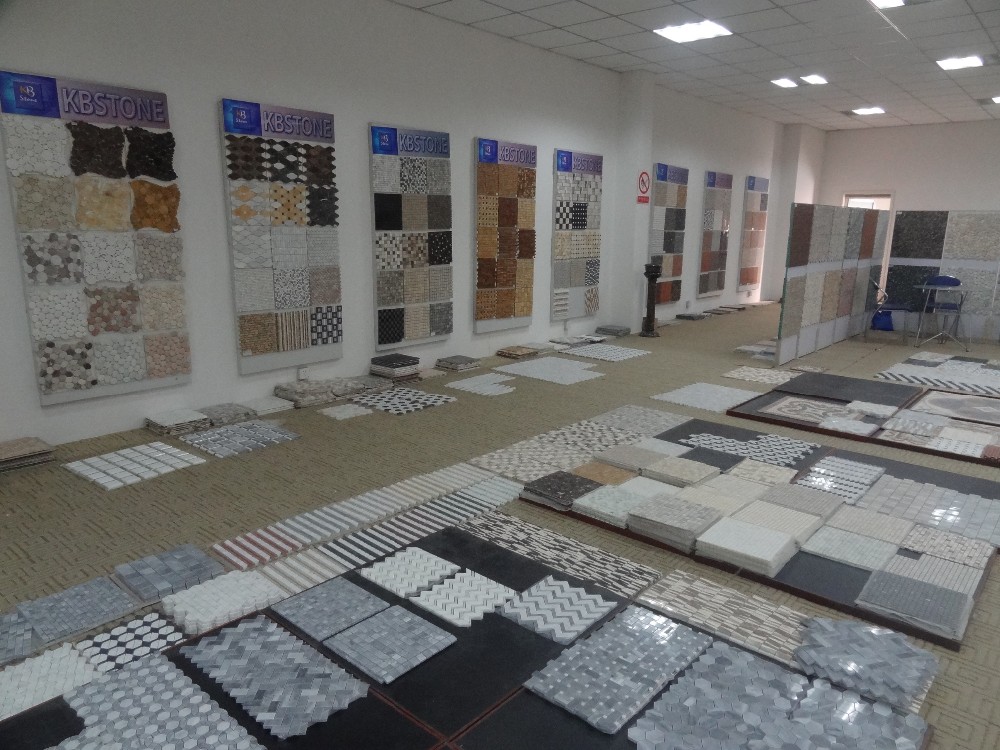 Subway Tile Marble Mixed Glass Mosaic