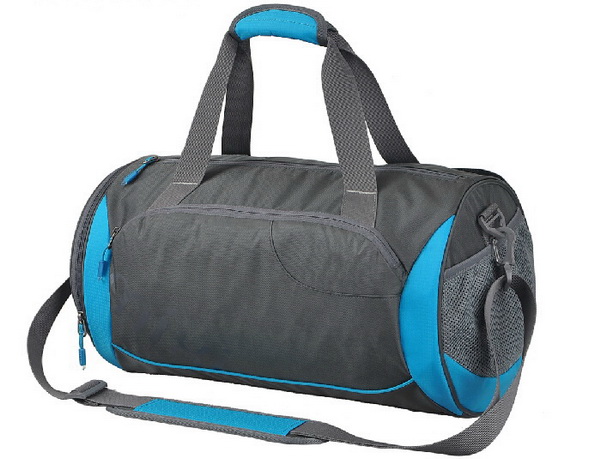 Borsa da palestra borsone da calcio a forma di barile da esterno con scomparto per scarpe