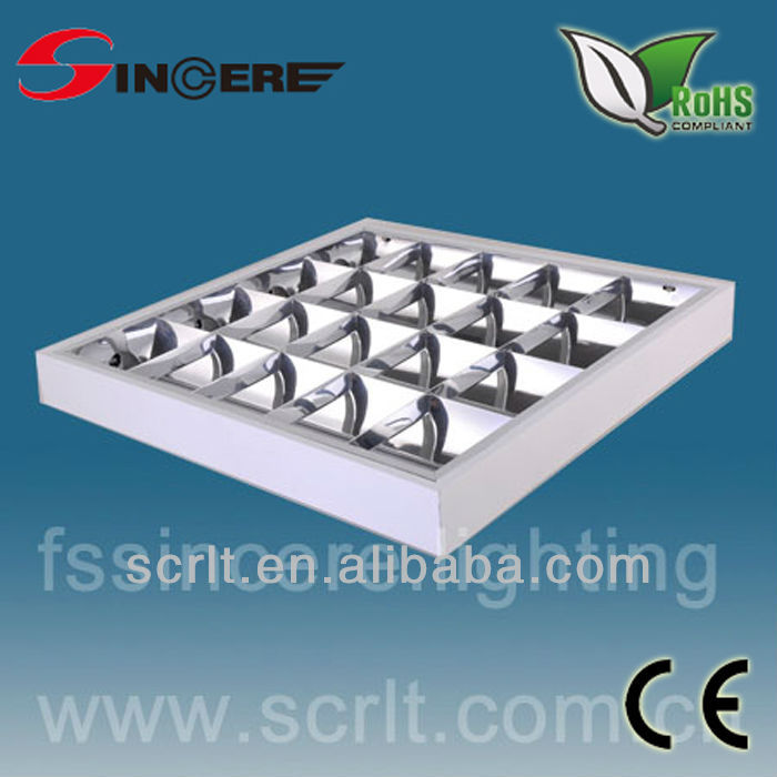 T8/T5 флуоресцентные жалюзи, больничный светильник, утопленная решетка, светильник 4*18 Вт