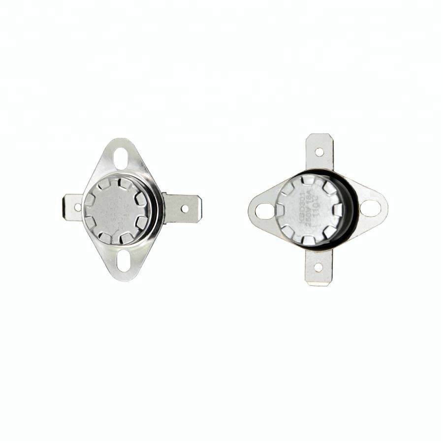 250 V 10 A NC 80 C Interruptor De Temperatura Termostato KSD301 rearme manual 3 piezas