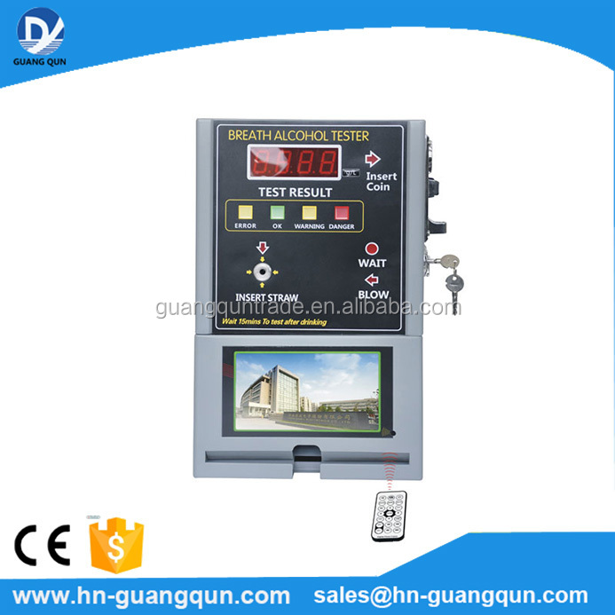 Анализатор содержания жидкости AT319V, работающий от монет, алкогольный анализатор, коммерческий поставщик