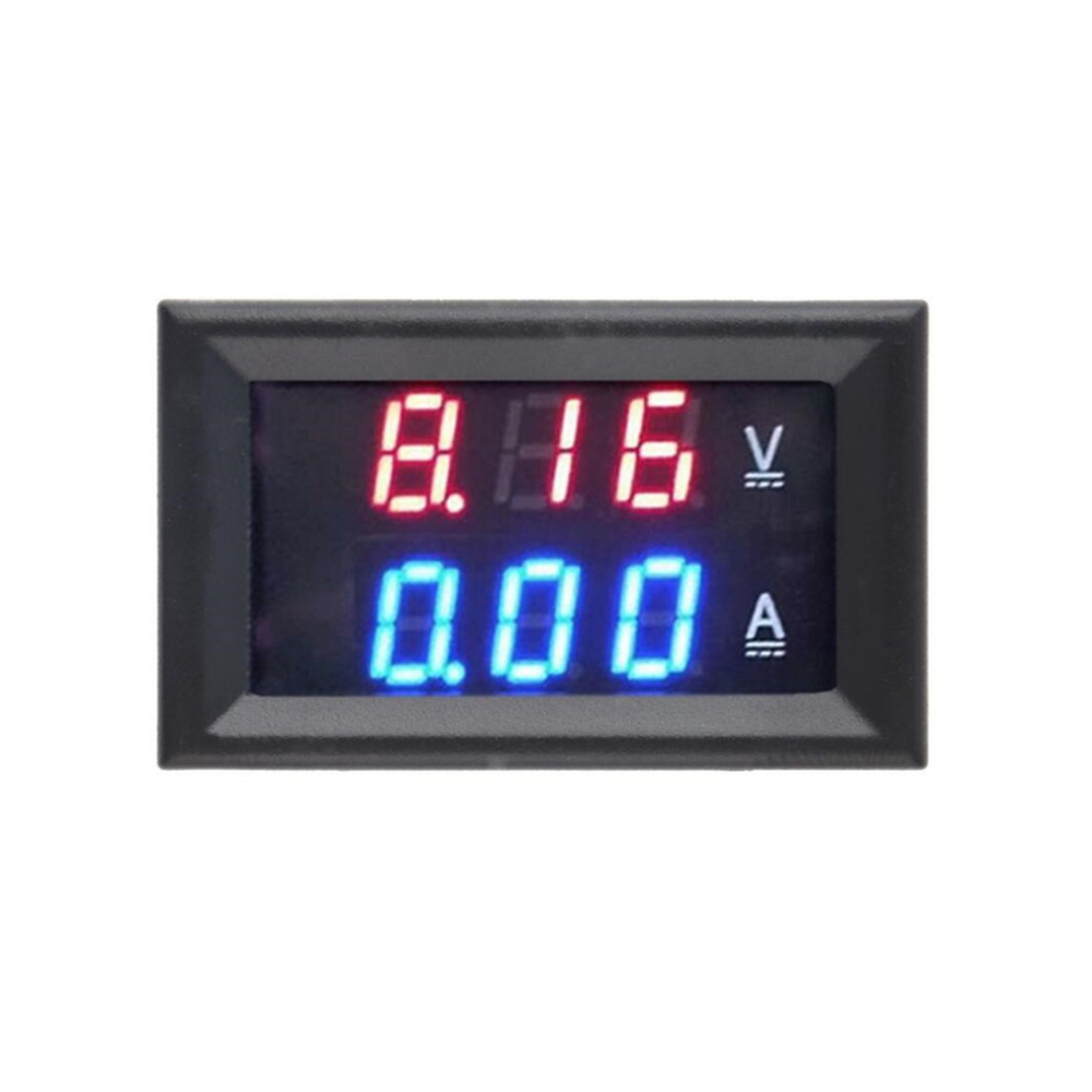 red + Blue LED Digital Display Voltmeter Ammeter,0-50A Ampere MeterMeter,Detector Voltage Current Meter Panel Amp Volt Gauge