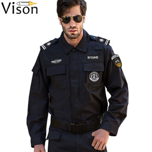 design security coast guard uniform for Security Guard Officer Uniforms police clothes black security uniform