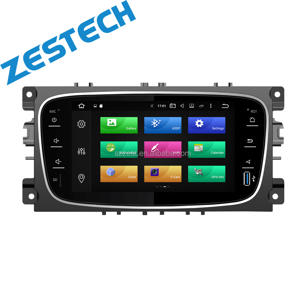 ZETSTECH Car Multimedia Player Android 10.0 GPS 2 Din dvd player for FORD/Focus/S-MAX/Mondeo/C-MAX/Galaxy wifi