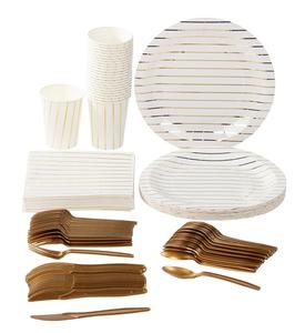elegant paper plates and napkins