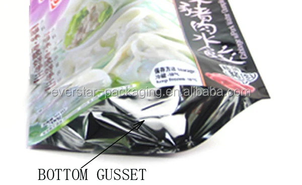 OEM Printed Food Grade Aluminum Foil Ziplock Freezer Stand Up Bags packaging stand up pouch zip lock bag with logo