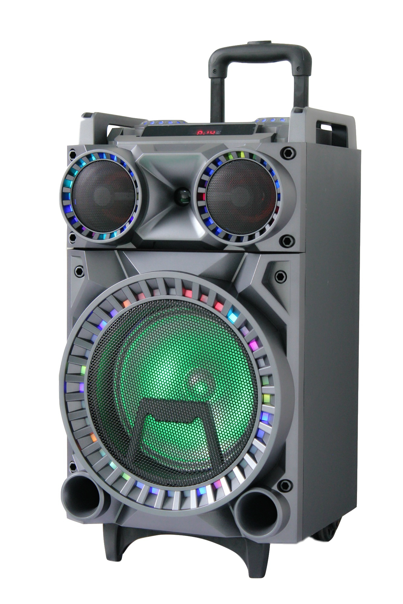 dj便携式低音炮手推车扬声器,带电池 - buy dj speaker,trolley