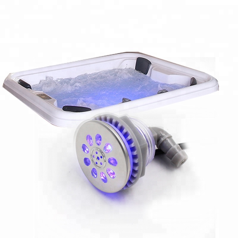 2 дюймов пузырьковая насадка с rgb света для аквариума джакузи