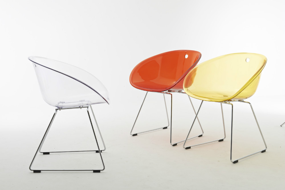 Plastic armest chairs PC-128C