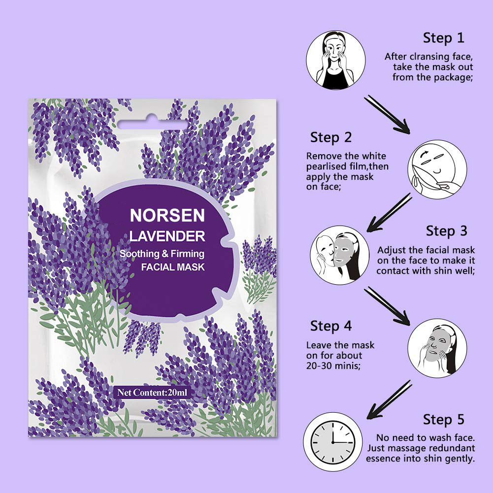 Private Label Organic Skin Whitening Moisturizing Lavender Facial Mask