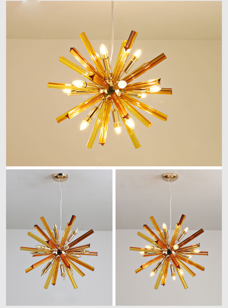 popular modern decorative handmade smoked glass pendant light  for living room