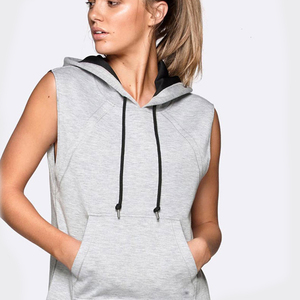 sleeveless hoodie gym womens
