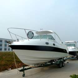 Promotion WATERWISH boat QD27 CABIN Fibreglass Cabin Cruiser Boat