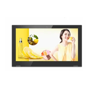 Portable 7 inch L shape customer feedback display tablet pc with WIFI front camera
