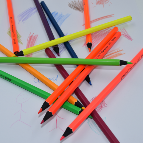 0mm customized high quality fluo coloured pencil manufacturers
