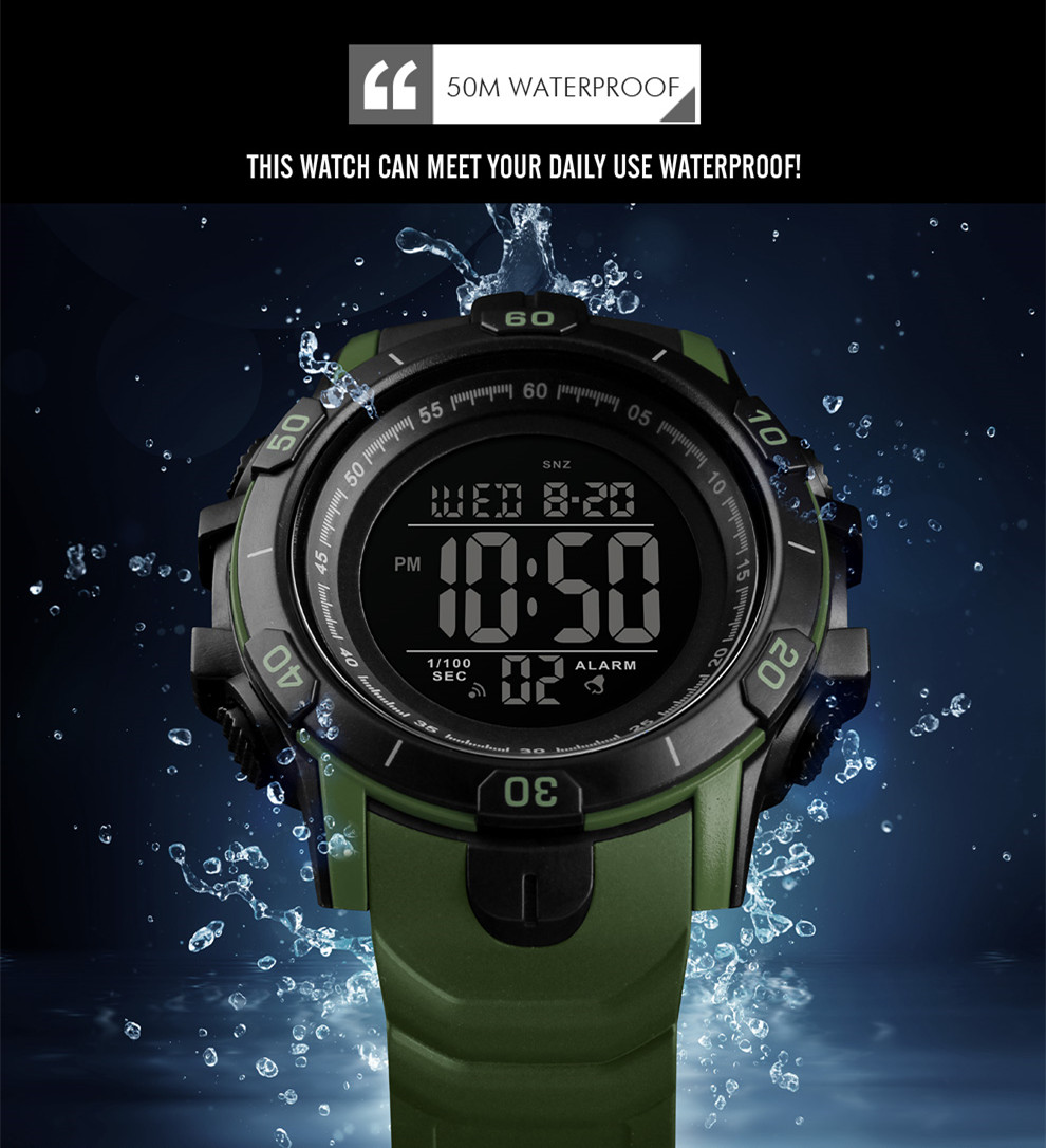 new arrivals SKMEI 1475 dual time outdoor sports digital watches men wrist