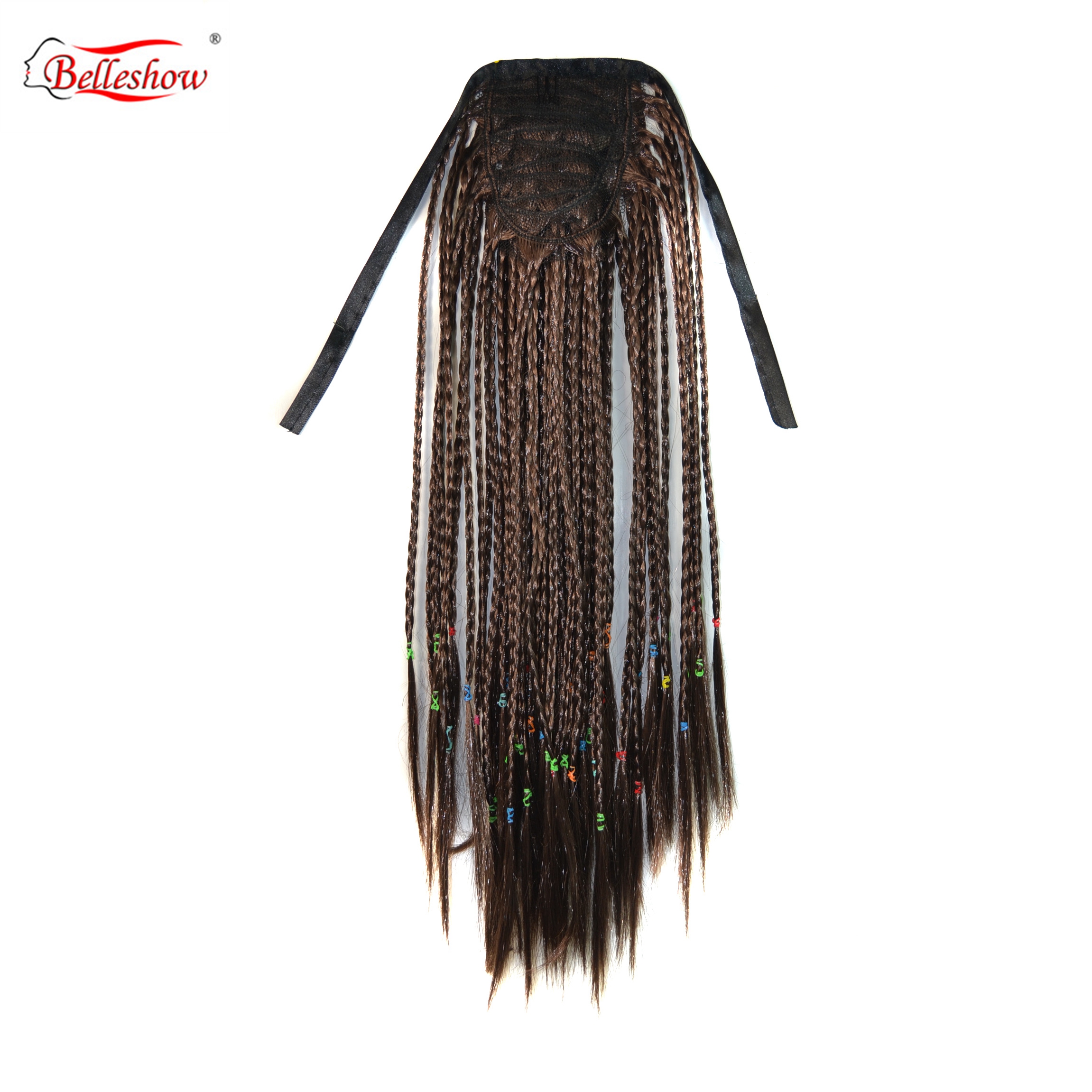 Belleshow богемный конский хвост наращивание волос конский хвост удлинение KinkyCurly конский хвост удлинение 45 см синтетические парики