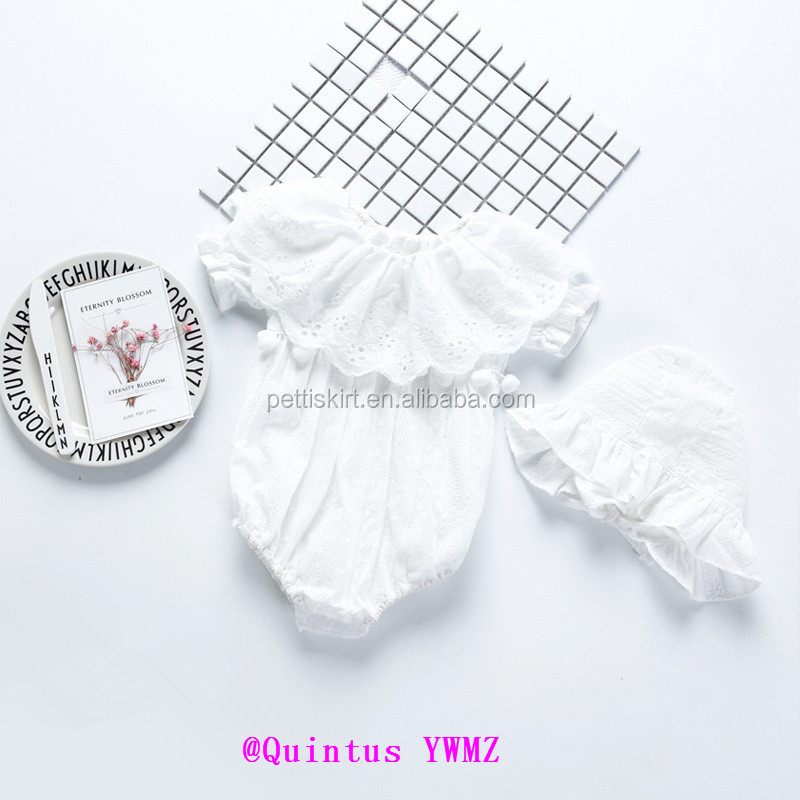 Комплект одежды принцессы комбинезон Капот Шляпа рябить комбинезон кружевной ткани лучшее качество