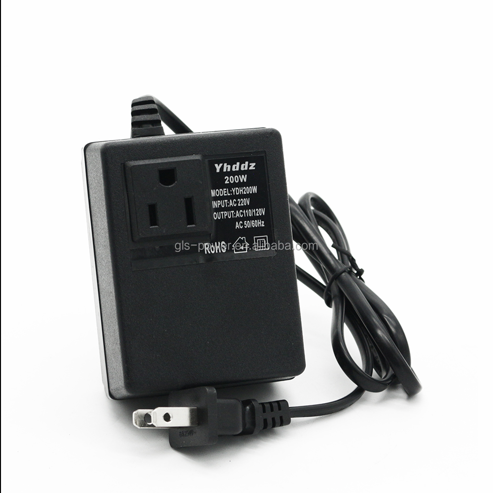 Портативный понижающий трансформатор переменного тока, 200 Вт, от 240 В до 110 В, низкая цена