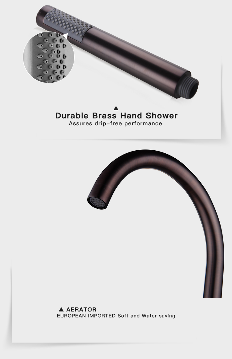 Grifos monomando montados en el piso, grifo para ducha independiente