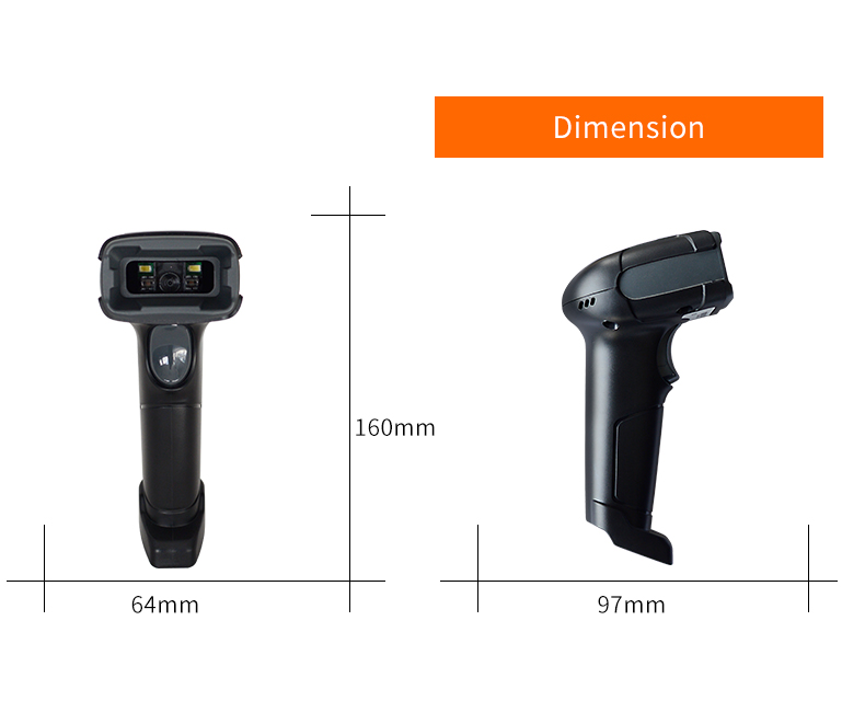 ZJ-201 Handhold barcode scanner for pos terminal/2D QR code scanner