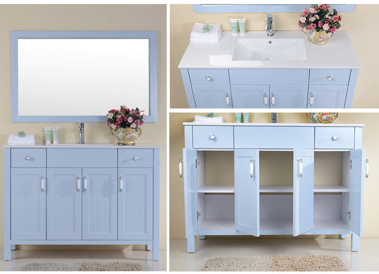 Amazon hot sale Chinese latest design wooden bathroom cabinets