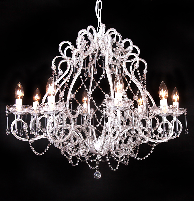 Made In China Europe Style 6 Arms Acrylic Chandelier Crystal Pendant Light NS-120223C