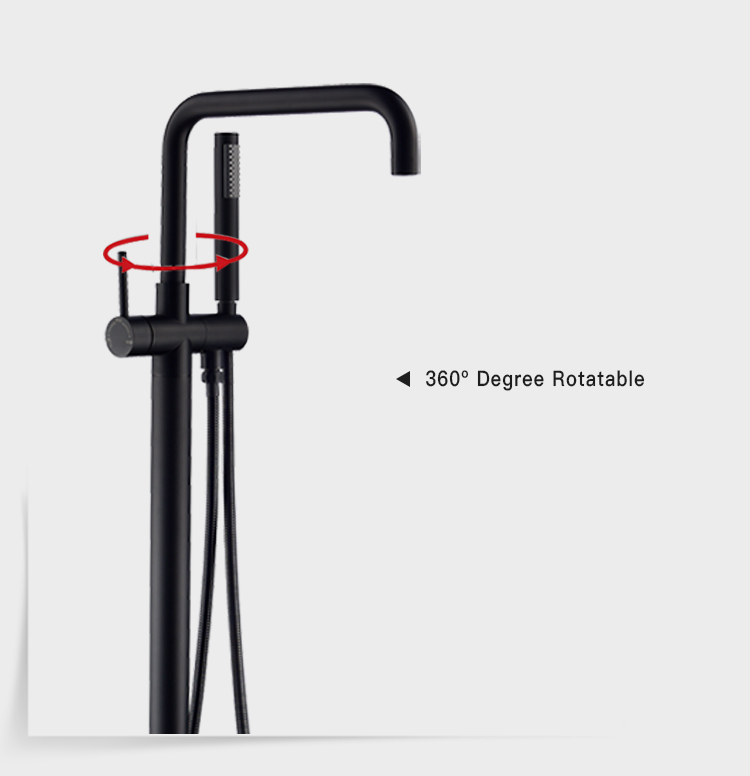 Duck Freestanding Tub Faucet Upc Shower Room With Bathtub Filler Built In Diverter Floor Mounted Bathroom Mixer Bathing