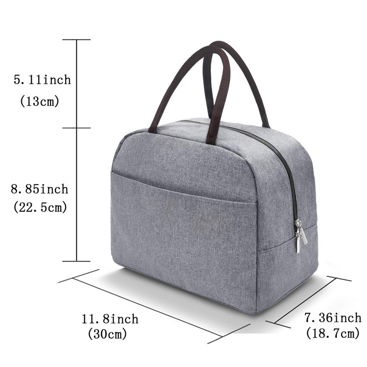 여성을위한 다기능 패션 대용량 경량 휴대용 토트 도시락/쿨러 가방 용 단열 원단