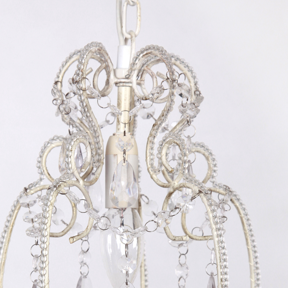 Crystal Chandelier Pendant Hanging Lamp Ceiling Lighting Chandelier Elegant Mini 1 Light European Energy Saving Chrome 0.8 Kg