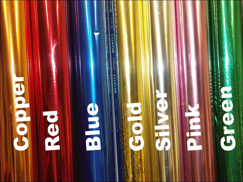 PRINT FOIL - Colored Metallic Foil Paper Rolls for Hot Stamping