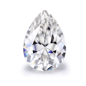 Wholesale Loose Clarity Vvs1 Pear Shaped Forever Brilliant EF Colorless 3.5carat White Moissanite For Ring