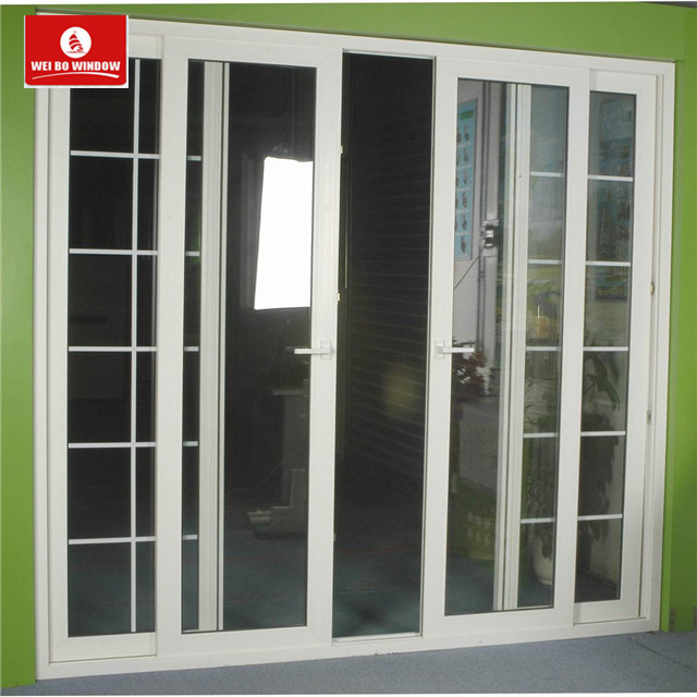 Mua sắm trực tuyến trung quốc nhà cung cấp Sợi Thủy Tinh Cửa Ra Vào kính chân không Hai horizonta upvc cửa trượt
