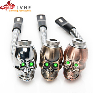 T331PM LVHE with LED Light Skull Glass Smoking Water pipe