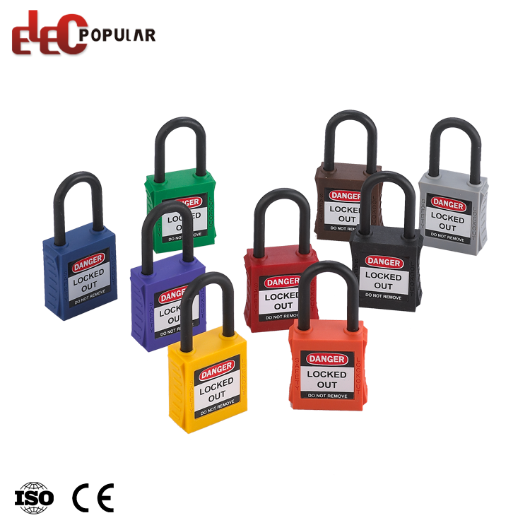 China Supplier Insulation Short Shackle Durable Safety Padlocks