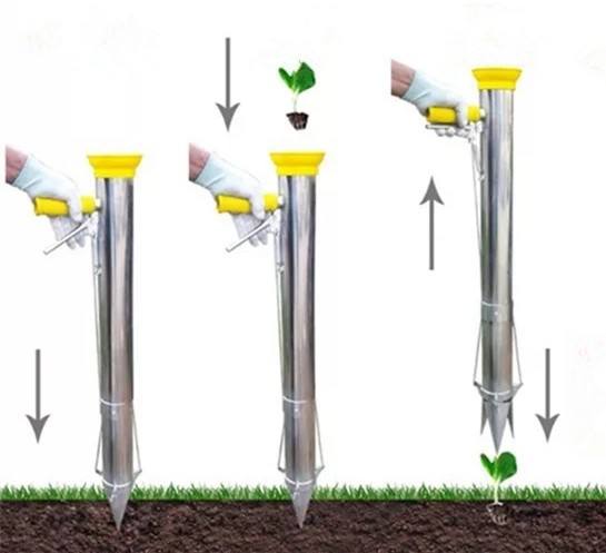 Приспособления для высадки рассады. Сажалка для посадки рассады. Сажатель для рассады. Сажалка для рассады ручная.