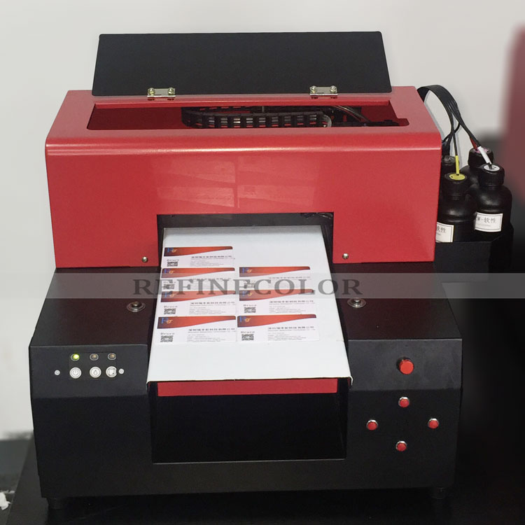 Small Size A4 CMYK W 5Colors UV Flatbed Printer China Best Brand