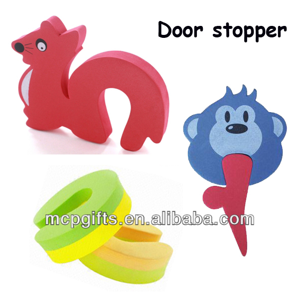 3 Pcs Children/'s Cartoon Cute Animals Card Clamp EVA Blocked Door Stopper Hot