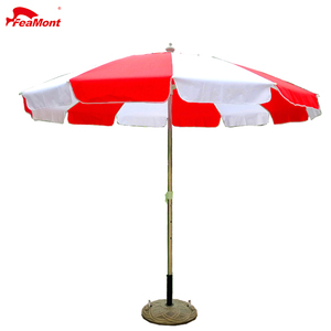 High quality Fiber ribs stainless steel pole outdoor garden umbrella