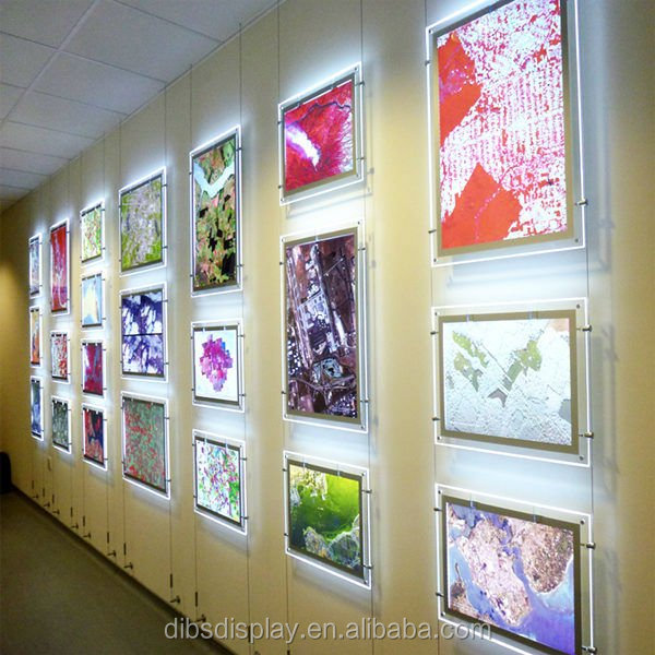 Stand acrílico LEVOU Caixa de Luz de Publicidade Ao Ar Livre do quadro de Avisos