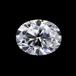 superior sparkle Oval Cut white loose stone diamond Forever Moissanite for 14k White Gold