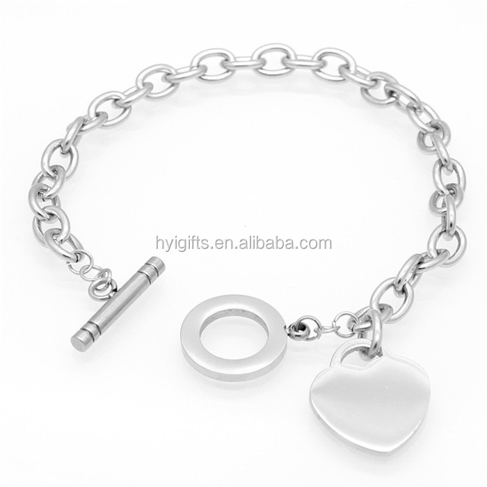 Huilin Jewelry Silver Forever Love Heart Blue Enamel Puppy Paw Charm Wheat Chain Bracelet