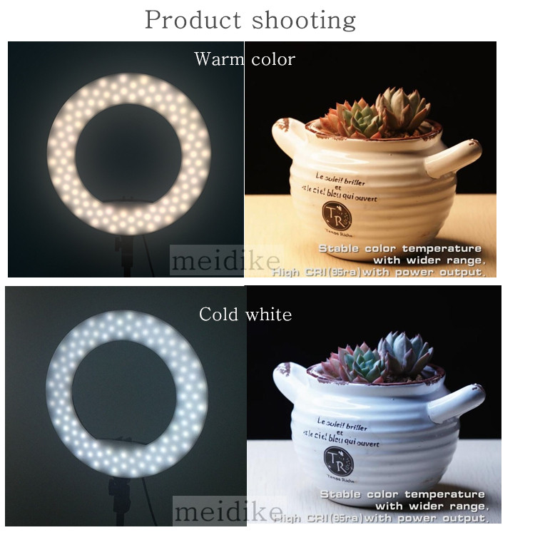 Yidoblo Aro de lus 192pcs led small ring light 3200-5500K 12 inches ringlight FS-390 for tikto youtube live streaming