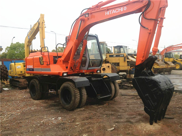 Used Hitachi EX100WD-1 Wheel Excavator - High Digging Power
