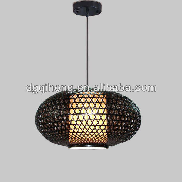 Бамбуковое плетение подвесной светильник лампы плетеные Крытый Применение отель ротанга осветительное оборудование