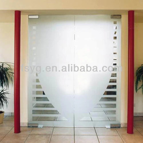 kantor berayun pintu kaca 