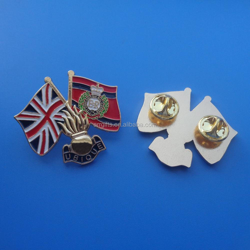 荷兰彩色美丽郁金香花形象定制设计软珐琅金属翻领别针徽章