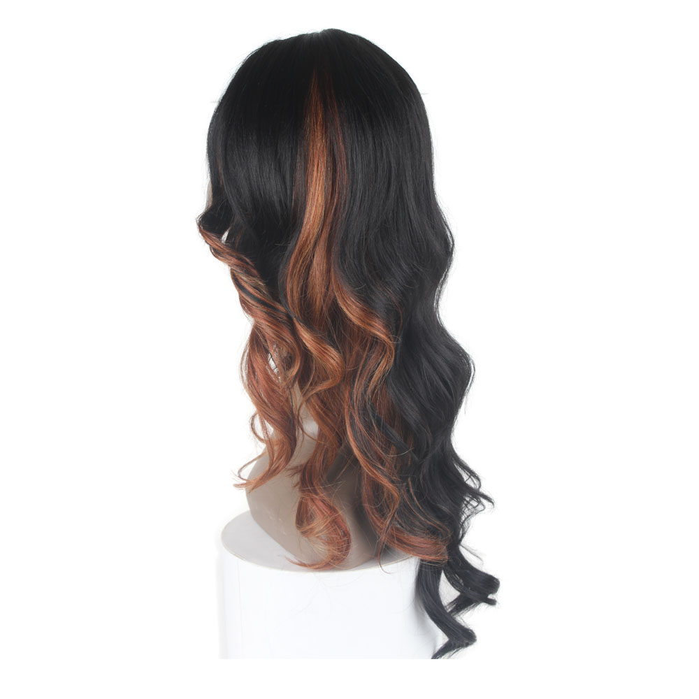 Лидер продаж, Длинные Синтетические парики для чернокожих женщин, 28 дюймов, 240 г, высокотемпературный, темно-коричневый цвет, машинное изготовление